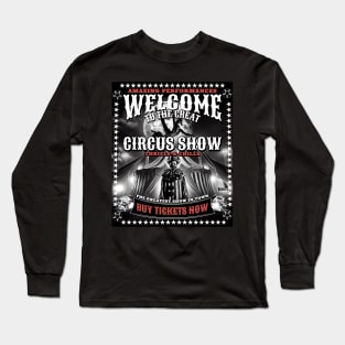 Horror Circus Poster Long Sleeve T-Shirt